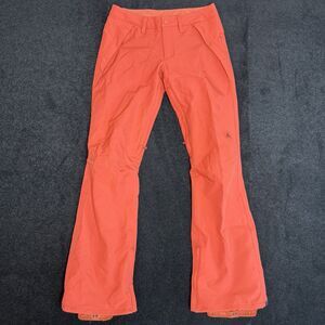 Burton Society Women XS Orange Insulated Snowboard Ski Pants Thermolite